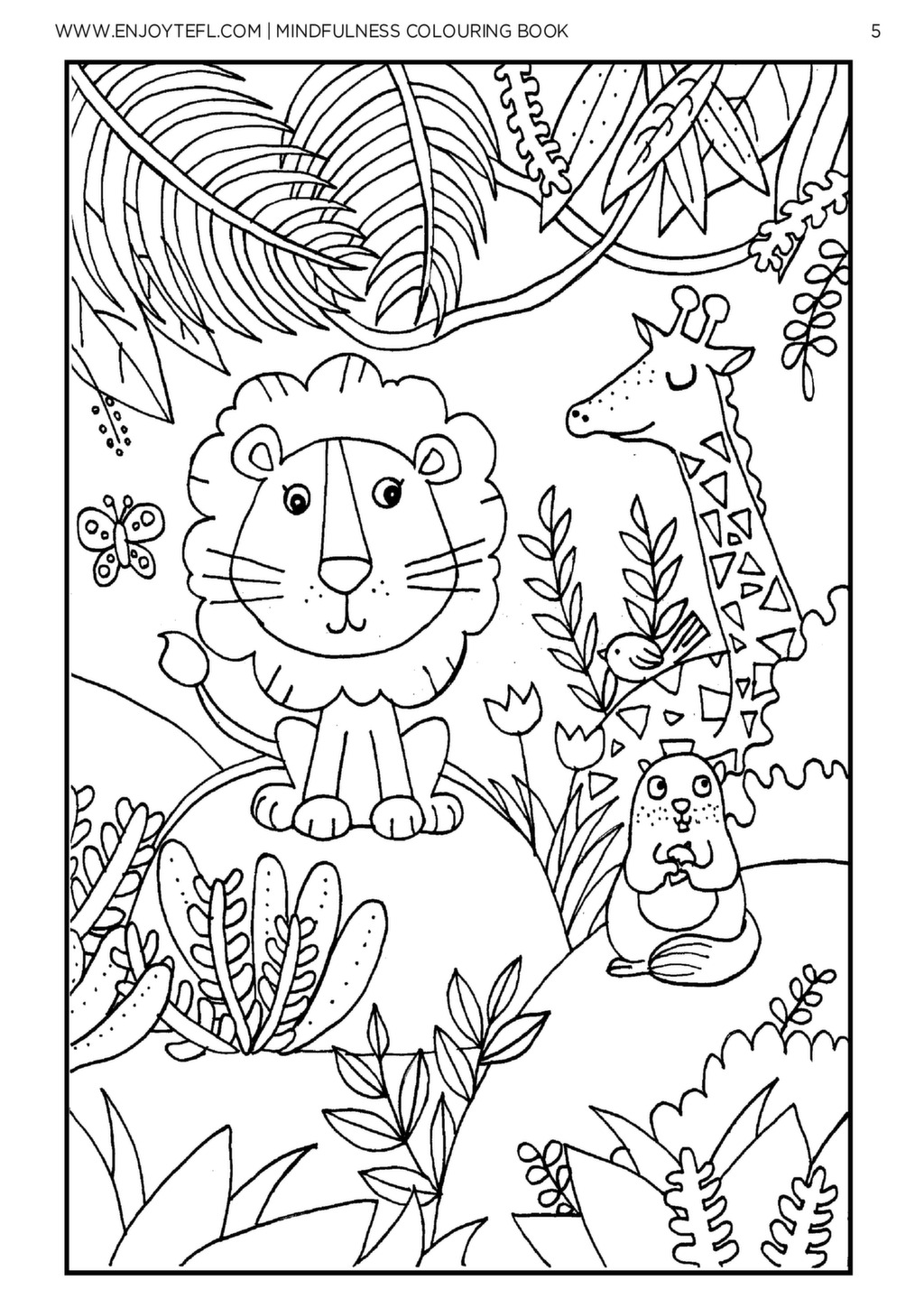 Mindfulness Colouring Book Enjoy Tefl